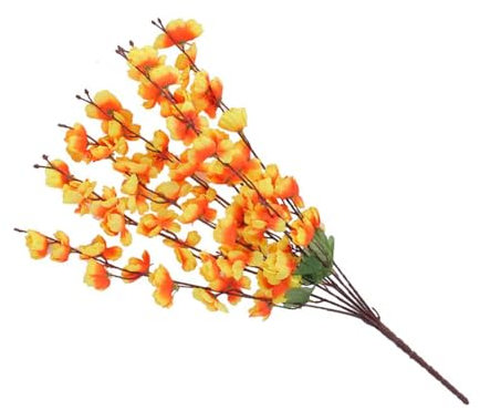 XIAHIOPT 7 tenedores de flores artificiales para decoración del hogar, jardín artificial