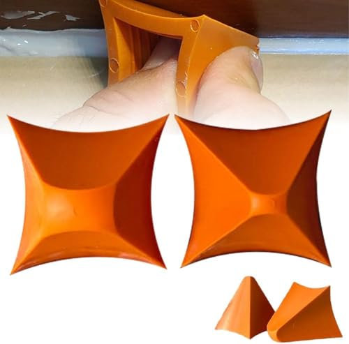 Silicone Seam Tools, 2 Stück Dichtmittel Silikon Abzieher Set, Multifunktional Silikonentferner Werkzeug Set Silikonentferner Werkzeug Dichtungswerkzeug mit hoher Präzision für Küche Bad Esszimmer (A)