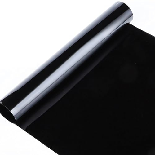 HESHUWEN Vinilos para Cristales Coche VLT 5-15-25-35-50% láminas Negras for Ventana de Coche, película autoadhesiva Tintada 50x300CM, Pegatinas Protectoras solares UV for y hogar(20)
