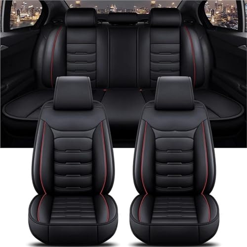 Sätesskydd Universellt Bilsätesöverdrag För Volvo XC60 XC90 XC40 XC70 S60L C30 S80 S90 V50 V60 Biltillbehör Interiör bilsätesskydd(Black Red 5)