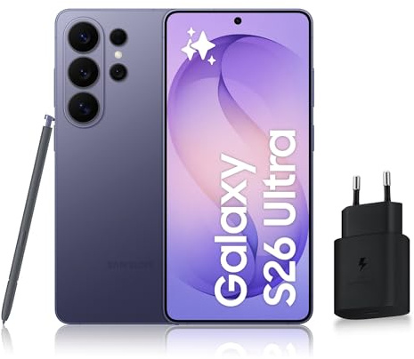 Samsung Galaxy S26 Ultra, Smartphone Android 5G avec Galaxy AI, 512 Go, Chargeur Secteur Rapide 25W Inclus, Smartphone déverrouillé, Violet, Version FR