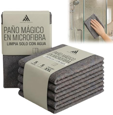 Zonill Paños Magicos Antonio Herato Paños de Microfibra - 5 Unidades 30x40 cm - Paños de Limpieza Reutilizables Ultra Absorbentes sin Pelusas para Hogar, Cocina, Cristales y Ventanas
