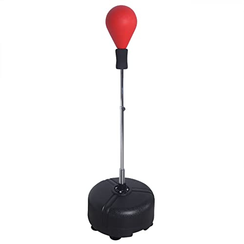 Punchingball Sac de frappe sur pied pour adulte 120-160 cm Équipement de boxe réglable en hauteur