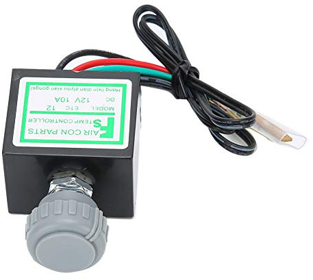 Termostato A/C per Auto, Condizionatore D'aria per Auto 10A Termostato Elettronico Interruttore per Il Controllo della Temperatura Accessorio Automatico(12V)