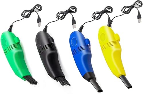 PEKJDS 4pcs Mini Keyboard Cleaner USB Cleaner, PC Ordinateur Portable Cleaner, Machine à Coudre aspirateur, Portable Mini Cleaner, Mini Puissant sans Fil Ordinateur aspirateur