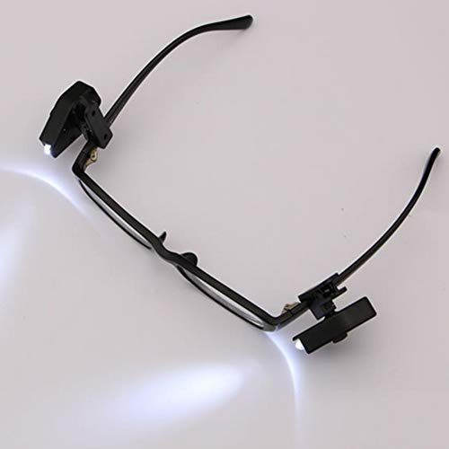 2pcs Super Bright Led Clip on Mini Flexible Book Lights Night Light for Eyeglass and Tools Safety Glasses Lamp Mini Eyeglass Clip