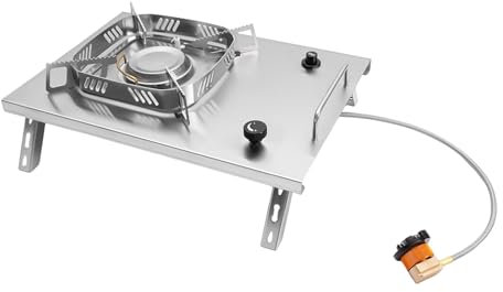 2 600 W campingkök bärbar spis med justerbara brännare vikbart bord spis gaskokare propangasbrännare för utomhusmatlagning vandring camping nödsituation 36 x 25,5 x 9,5 cm