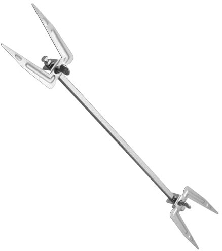 POPETPOP Forchetta per Spiedo in Metallo Inossidabile da 25 CM, Resistente alla Ruggine e Antigraffio, Adatta per Friggitrice ad Aria e Barbecue in Casa