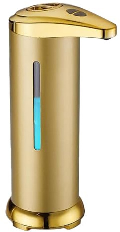 Distributeur de savon automatique - Distributeur de savon à piles - Main dorée - Distributeur automatique à main - Détecteur de mouvement - Liquide électrique rechargeable par USB