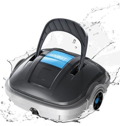 WYBOT Osprey 200 MAX Robot Limpiafondos Piscina Automatico,Motores Duales,Limpiador de Piscina Sin Cable,100 min Autonomía,Estacionamiento Auto,para Piscinas Elevadas 80 m²(Gris Oscuro)