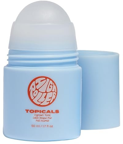Topicals High Roller Ingrown Hair Tonic with Salicylic Acid, AHAs and BHAs - Daily Treatment for Razor Bumps, Irritation and Ingrown Hairs - Suitable for Face & Body (1.7 Fl Oz)