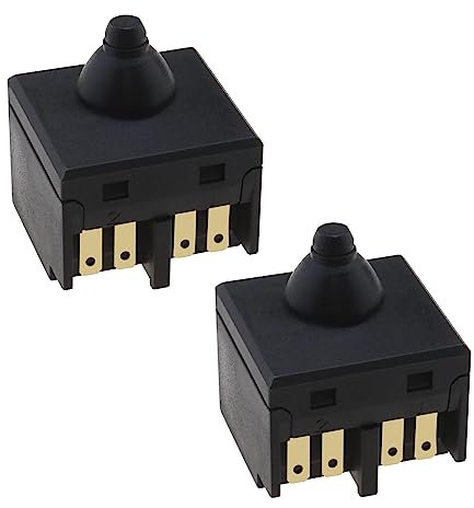 Micro Traders 2PCS Angle Grinder Switch for 100mm 4 Angle Grinder Push Button Power Switch Replacement Handheld Electric Tool Accessories