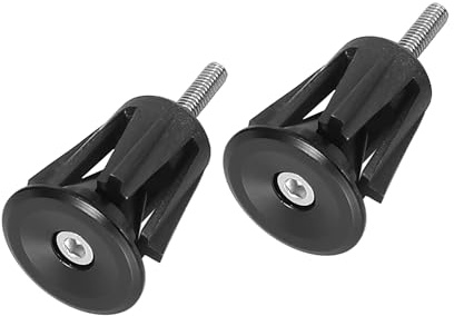 A ABSOPRO Aluminum Alloy Bicycle Bike Handlebar End Plugs Caps Set of 2