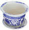 BESPORTBLE macetero de Porcelana Azul y Blanca maceteros para Plantas de Interior Herramientas de plantación de jardín macetas de Interior Maceta de orquídeas macetas de bonsái Maceta casera