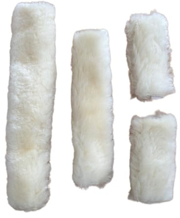 Naturally Equestrians 4pc Halter Set - 1x Neck saver 1x Nose Protector 2x Cheek pieces (Natural)