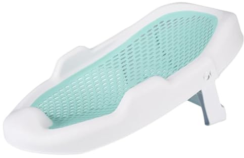 Bañista para bebés Tumbona para bebés transpirable 0-24 meses con orificio de drenaje Bañera para bebés Bañista portátil diario Bañeras para bebés plegables antideslizantes para recién nacidos Tina