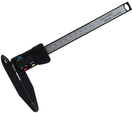 KIMISS Pied à Coulisse électronique Numérique à Mâchoire Longue de 150 Mm/300 Mm, Outil de Mesure des Cosites en Fibre de Carbone pour les Mesures de Grande Profondeur