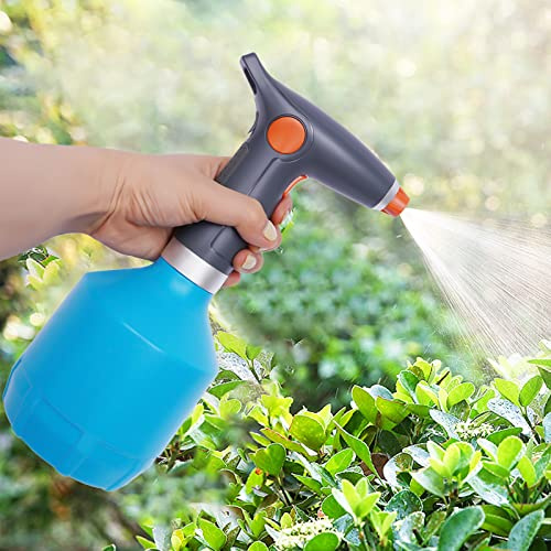 WEIGR Elektrisk sprayflaska 1 l pumpsprayflaska tryckspruta bärbar spridarspray med USB uppladdningsbar spridare, 2 000 mAh batteri för hushållrengöring, alkohol, trädgårdsarbete