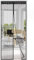 Puerta antimosquitera, puerta mosquitera magnética, puerta de balcón, puerta mosquitera, puerta mosquitera (tira negra, 100 x 210)