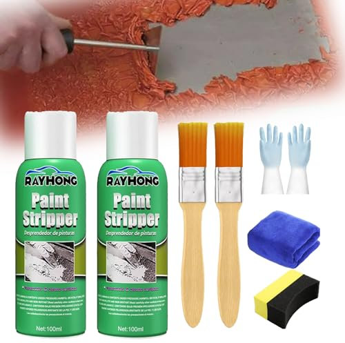 Rayhong - Decapante de pintura Ray Hong, pelador de pintura automotriz eficiente Rayhong, removedor de pintura para metal, eliminación de corrección de graffiti de pared, para metal y madera (2