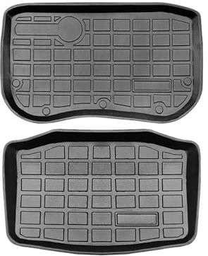 Accessori prodotti interni Tappetini for auto con timone destro, tappetino for bagagliaio e tappetino for scatola portaoggetti Compatibile con l'auto Tesla Model 3(Storage box mat17-20)
