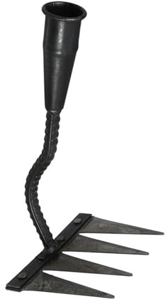 ROMISBABA Rastrillo De Jardín Ergonómico De Dientes Herramienta Resistente para Deshierbe y Aflojar Tierra Céspedes y Patios Diseño Conveniente y Duradero