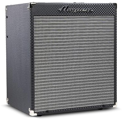 AMPEG RB-110 Combo per Basso – Amplificatore da Studio 50W con Storico Preamp AMPEG, Overdrive SGT, EQ a 3 Bande, Ingresso AUX, Uscita Cuffie, Line Out XLR e Speaker 1x10 – Nero