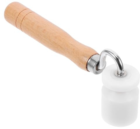 DIYEAH Rullo per Cuciture Parati in Legno di Faggio con Struttura Cuscinetti Rullo Pressione Piatta per Applicazioni Angoli e Pareti Strumento per Finitura senza Bolle e Giunti