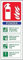 Señal de extintor de incendios de polvo de VSafety – 100 mm x 280 mm – 2 mm de plástico rígido