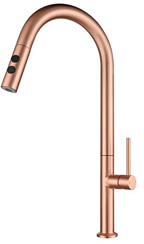 304 edelstahl schwarz gold küche ausziehbare wasserhahn heiß und kalt galvanisieren drehbare teleskop spülen wasserhahn, roségold