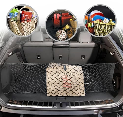 Envelope Style Automotive Elastic Trunk Mesh Cargo Net for Lexus RX RX350 2023-2026 - Premium Trunk Organizer and Storage - Luggage Net for Crossover- Best Car Organizer for Lexus RX