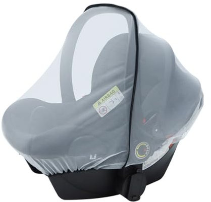 MWUMRCM Zanzariera Passeggino Universale, Zanzariera Passeggino Bambini per Culle Carrozzine Seggiolino Auto Lettini da Viaggio Protezione da vespe, zanzare e insetti lavabile Neonati Culla e Lettino