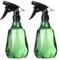 2 Pcs Pulverizador, 500ML Bote Spray Pulverizador Plantas, Botella de Spray Vacia, Spulverizador Agua, Atomizador de Agua Plástico, Spray Bottle Botellas de Pulverización para Hogar Jardín Cabello