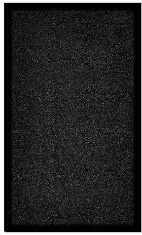 Fit Even Washable Rubber Doormat – Outdoor & Indoor Heavy Duty Non-Slip Doormat for Kitchen Garden, Inside & Outside Floor Mats, Waterproof and Dirt Trapper Entrance Doormats (Black, 60x90 cm)