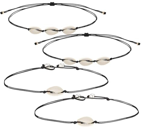 Beaupretty Skalkedja för damer, enkelt halsband med pärlhänge, justerbart halssmycke för vardag, strand, fest, bal, smyckesgåva för kvinnor