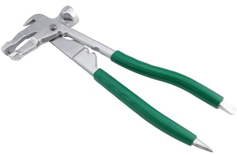 Lawnoval Pince d'équilibrage de roue Marteau en alliage d'acier pour installer et enlever les poids de jante de pneus, vert, 245 mm