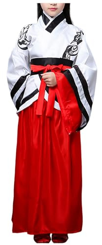 Vestido para niñas Tradicional Japonés Kimono Para y Ropa tradicional china para Niños cómodo moderno y retro de tela yukata kimono anime cosplay traje de cuerpo completo mujer (13-14 Years)