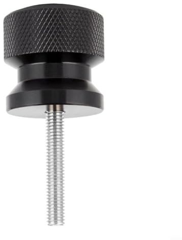 MIKMLYZE, för cykelväxel hängare justeringsverktyg adapter M10 tråd aluminiumlegering kropp rostfritt stålbult för skiftjustering reparation underhåll svart 67 x 31 mm