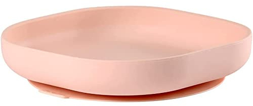Béaba - Silicone Feeding Suction Plate - for Babies and Children - Pink
