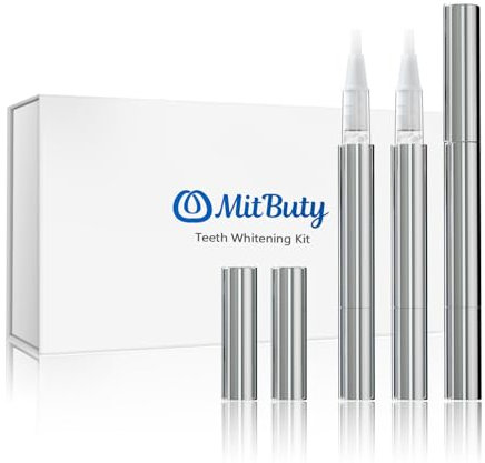 MitButy Zahnaufhellung Stift – 3er Pack Zahnweiss stift, Zähne Aufhellen Gel, Sanfte & Effektive Bleaching Zähne, Tragbar & Einfach zu Verwenden Teeth Whitening für Ein Weißeres Lächeln- Zahnbleaching