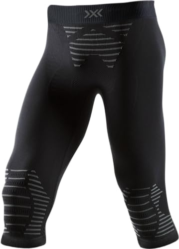 X-Bionic Invent 4.0 Kompressionsbyxor 3/4 sport herr, svart/kol, FR: 2XL (tillverkarens storlek: XXL)