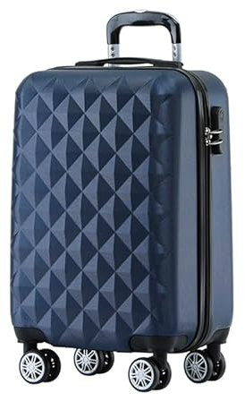 BEIBYE Zwillingsrollen 2066 Hartschale Trolley Koffer Reisekoffer Gepäck M-L-XL-Set (Dunkelblau, M)