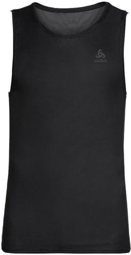 Odlo Herren Active F-dry Light_short Funktionsunterwäsche Tanktop, Schwarz, XL EU
