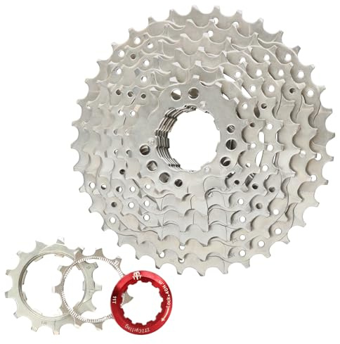 splumzer 8/9/10/11Speed Cassette MTB Cassette 11-28T/32T/36T/40T/42T/46T/50T Fit for Mountain Bike, Road Bicycle, MTB, BMX (8-Speed-11-28T)