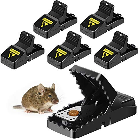 Mouse Traps That Work, Rodent Traps for Indoors Outdoors, Reusable Snap Trap High Sensitive Mice Catcher, Best Mice Traps That Kill Instantly, UK Mouse Control, 6 Pack