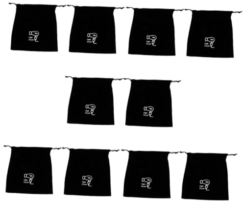 Ipetboom Lot De 5 De Voyage Pour Sèche-cheveux Avec Cordon De Serrage Pour Ranger Vos Accessoires Capillaires 2 Pièces X 5
