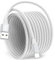 USB C Cable 5M White, Long USB A to USB C Charger Cable Fast Charging Braided USBC Lead for Samsung Galaxy S25 S24 A55 A15 A16, for iPhone 17 16 15 Series, Pixel, Switch