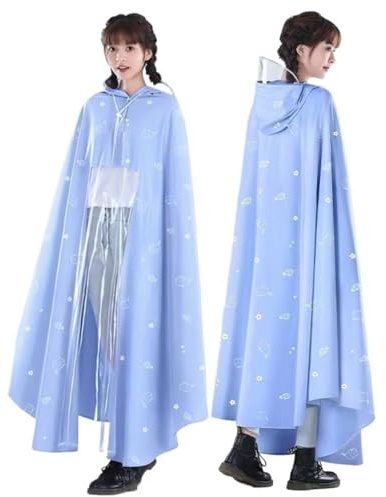 Electric Scooter Rain Poncho, Waterproof Reusable PVC Mobility Scooter Rain Cover, Bicycle Protective Coat Rain Coat