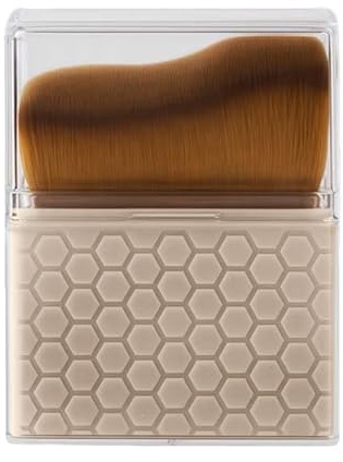 Pinceau de maquillage pratique en fibre synthétique, accessoires de maquillage à tête plate inclinée pour une application précise