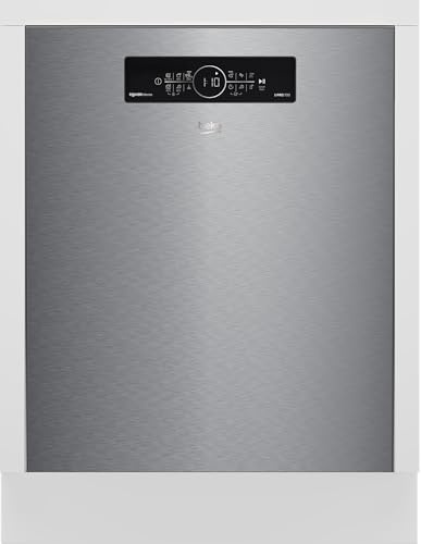 Beko BDDN36561XP Geschirrspüler 60 cm, unterfähig, für 15 Maßgedecke, 5 Programme, 6 Zusatzfunktionen, 3 Spülebenen, PowerIntense, SilentWash, SelfDry, Programm für halbe Beladung, edelstahl